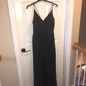 Beautiful Chiffon Navy Dress